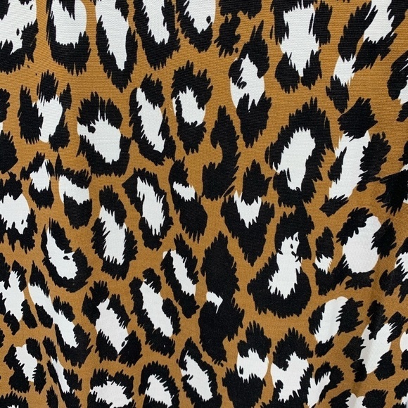 DVF Diane von Furstenberg Reina Spotted cat camel tunic dress leopard silk new 4 - Picture 4 of 6